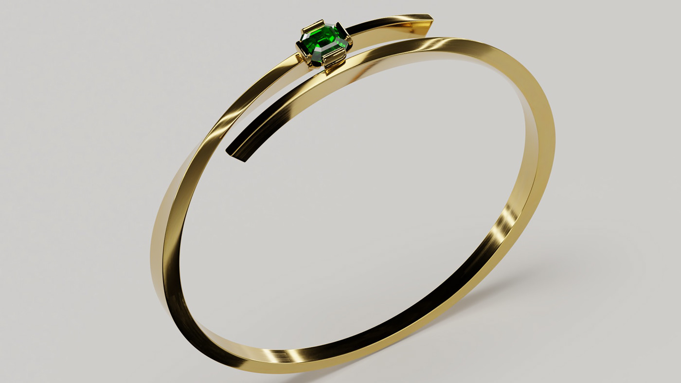 jewelry biżuteria graphics grafika 3D wizualizacja visualisation