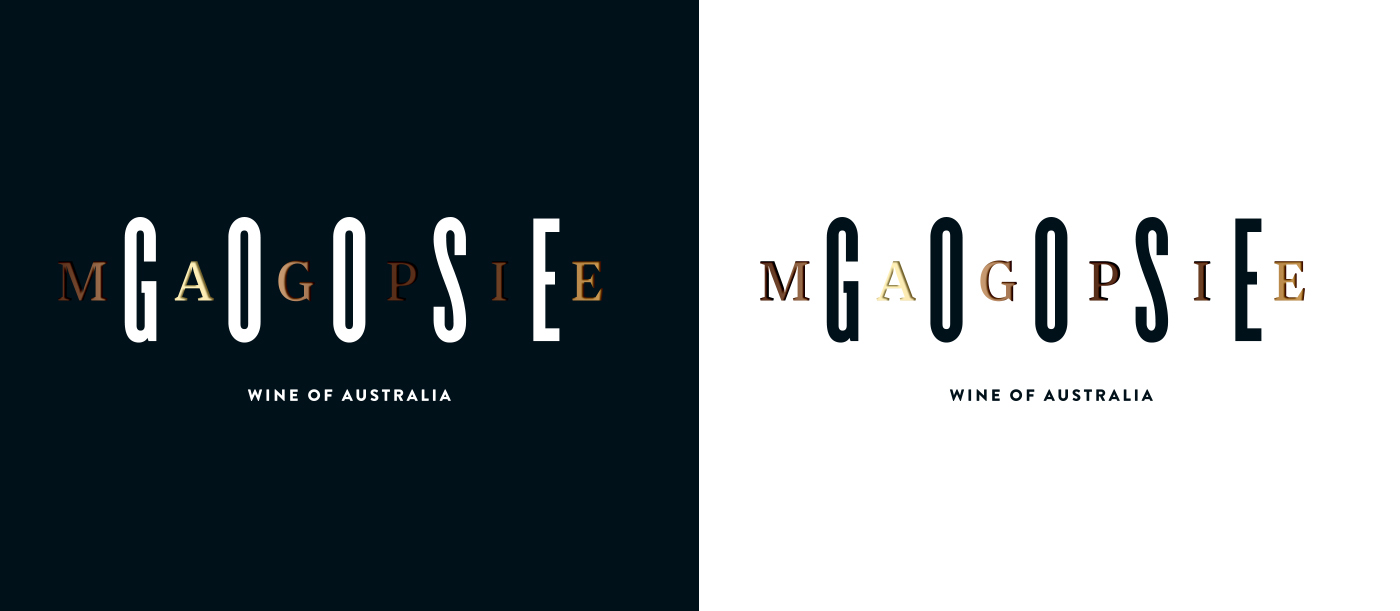 wine label branding  identity foil