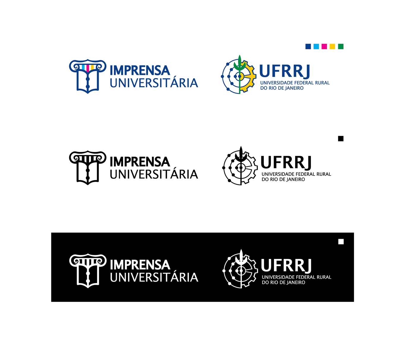 logo UFRRJ Imprensa Universitária marca universidade Logomarca