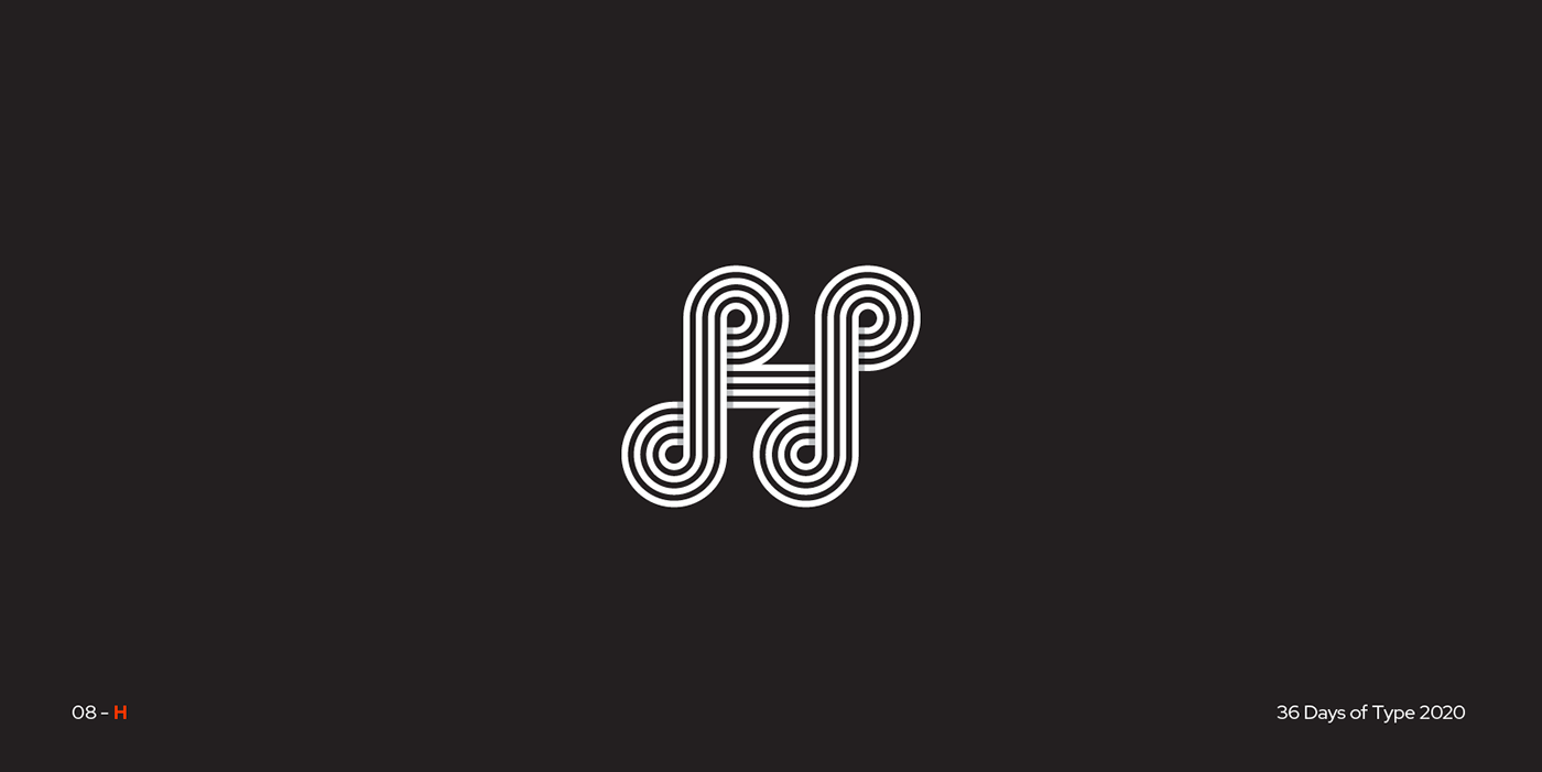 36 days of alphabet design geometric lettering logo monogram type logos negative-space