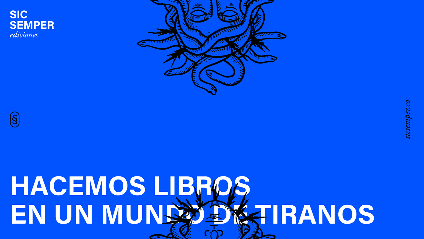 book branding  editorial logo medusa