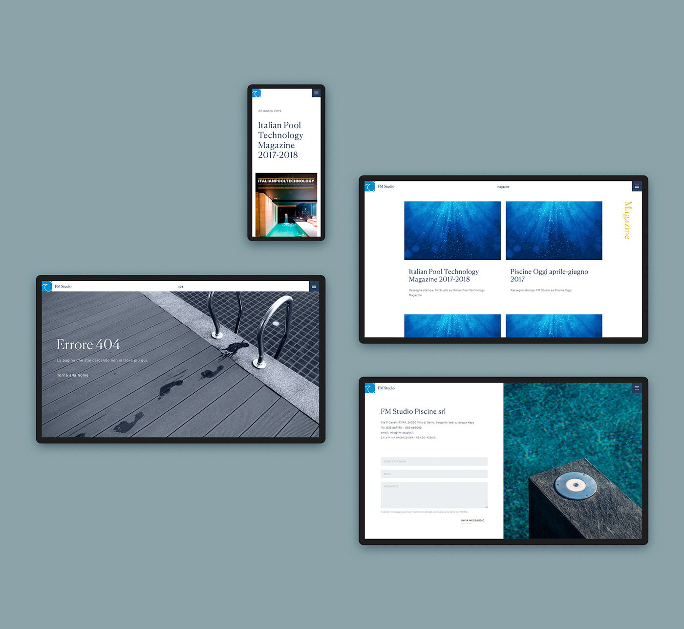Website portfolio architecture minimal water user interface copywriting  Pool Wellness CSS Design Awards