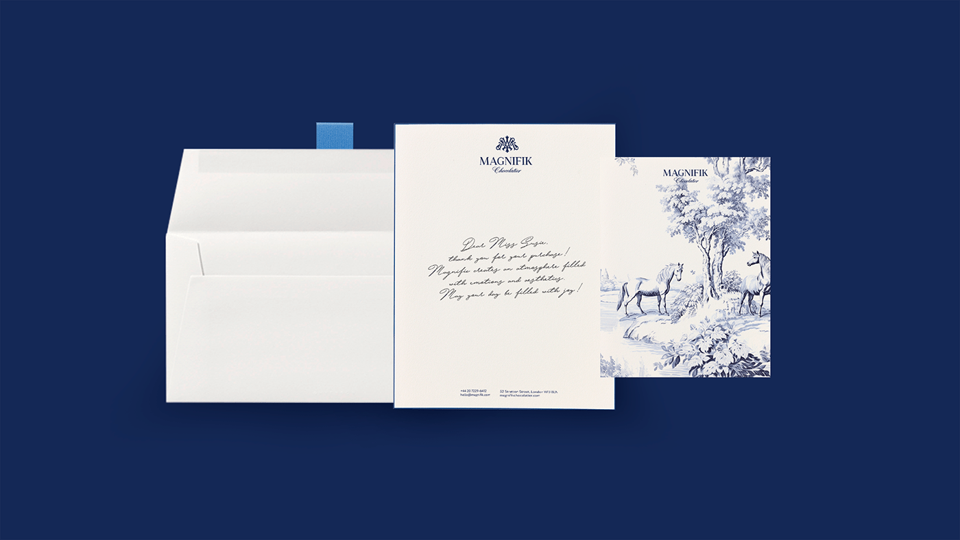 фирменный стиль, дизайн конверта, открытки для бренда шоколада