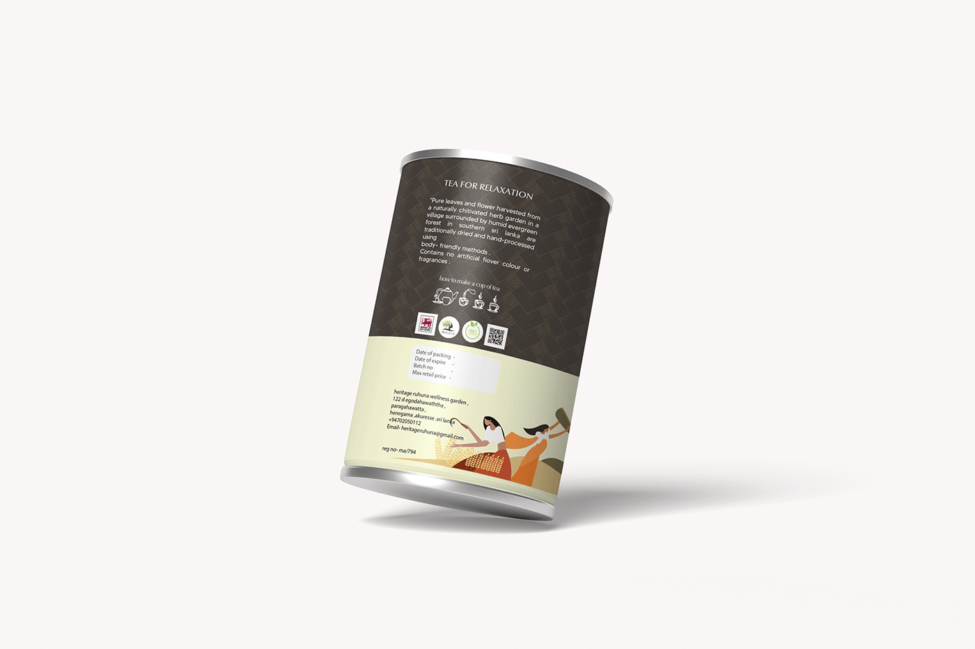 tealabel teapackaging packaging design visual identity marketing   Ceylon ceylon tea art direction  flat illustration artwork