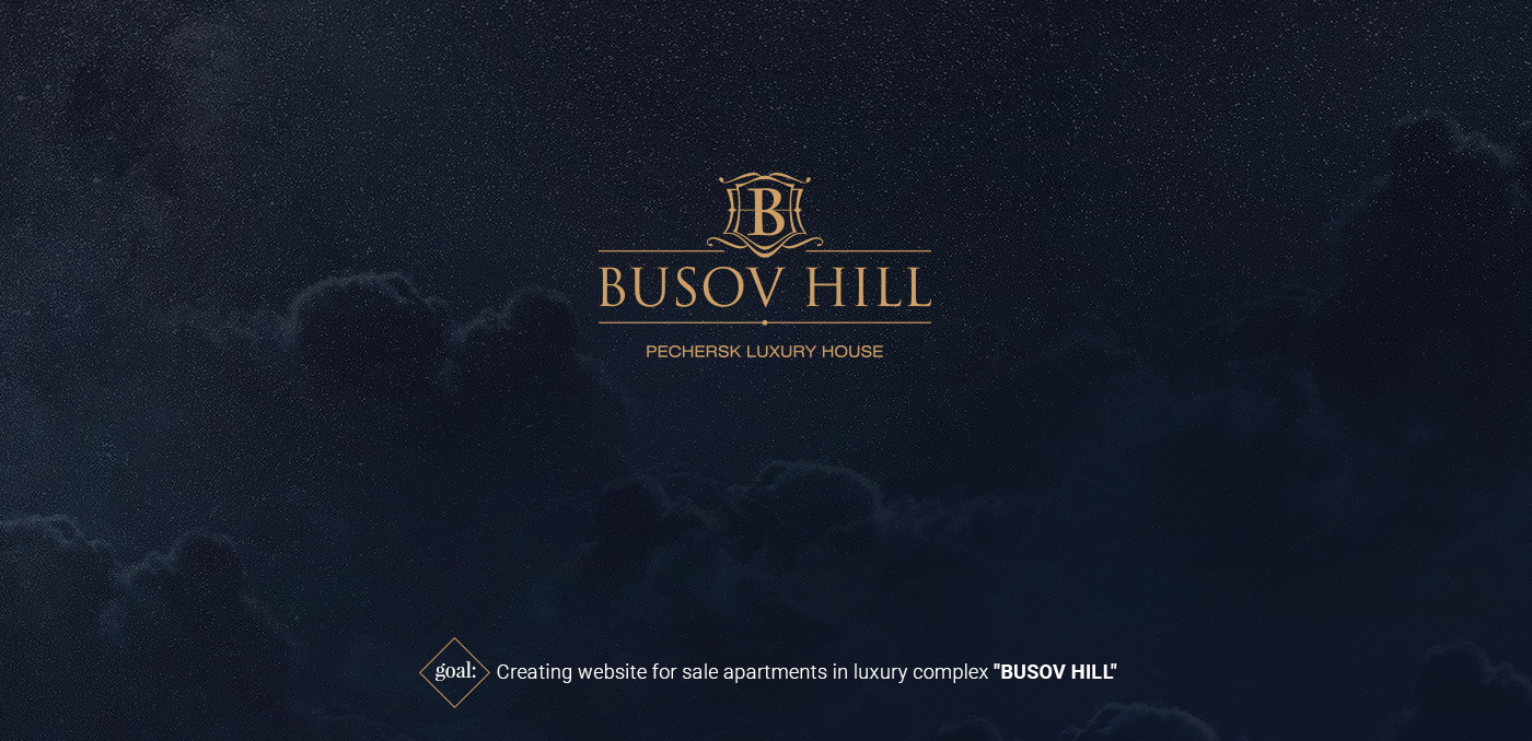 Web ux UI luxury apartment complex Busov Hill night Day building skyscraper White
