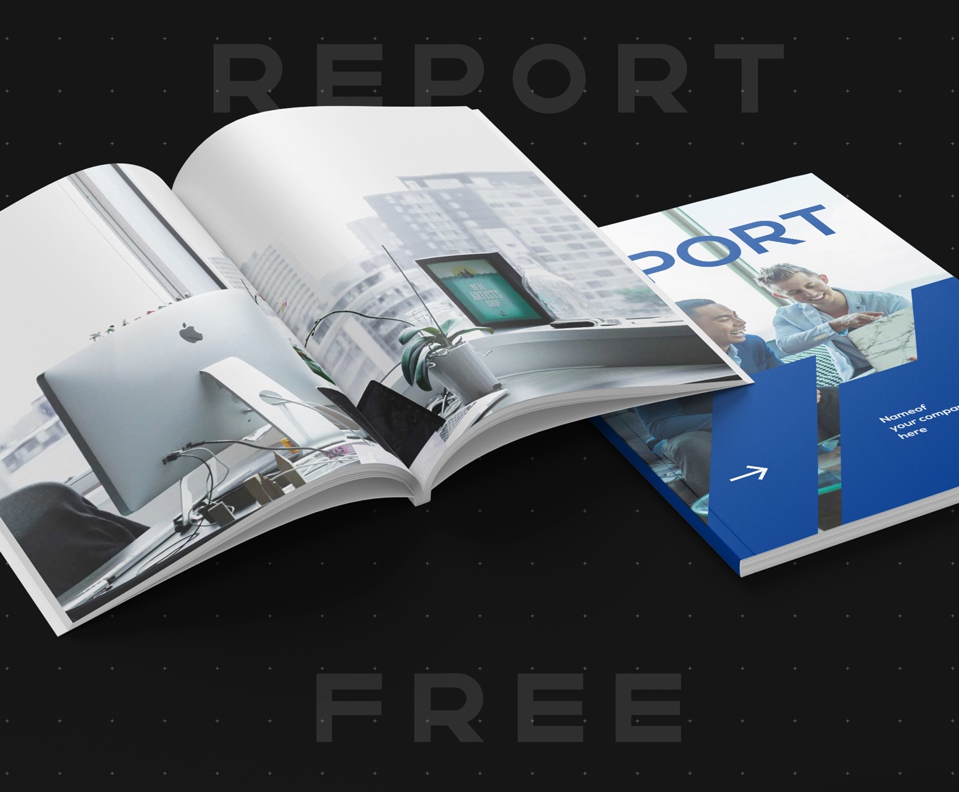 template freebie free InDesign report financial magazine pdf corporate Catalogue