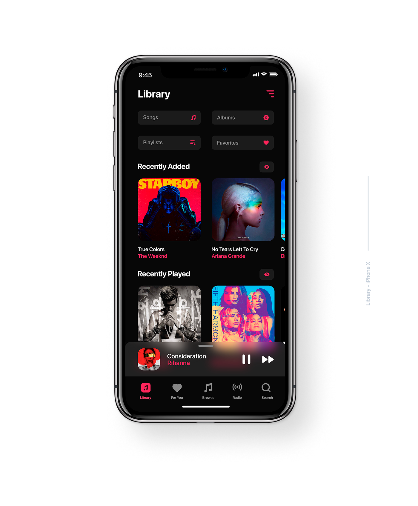apple Apple Music redesign uiux app graphic design  free user interface music