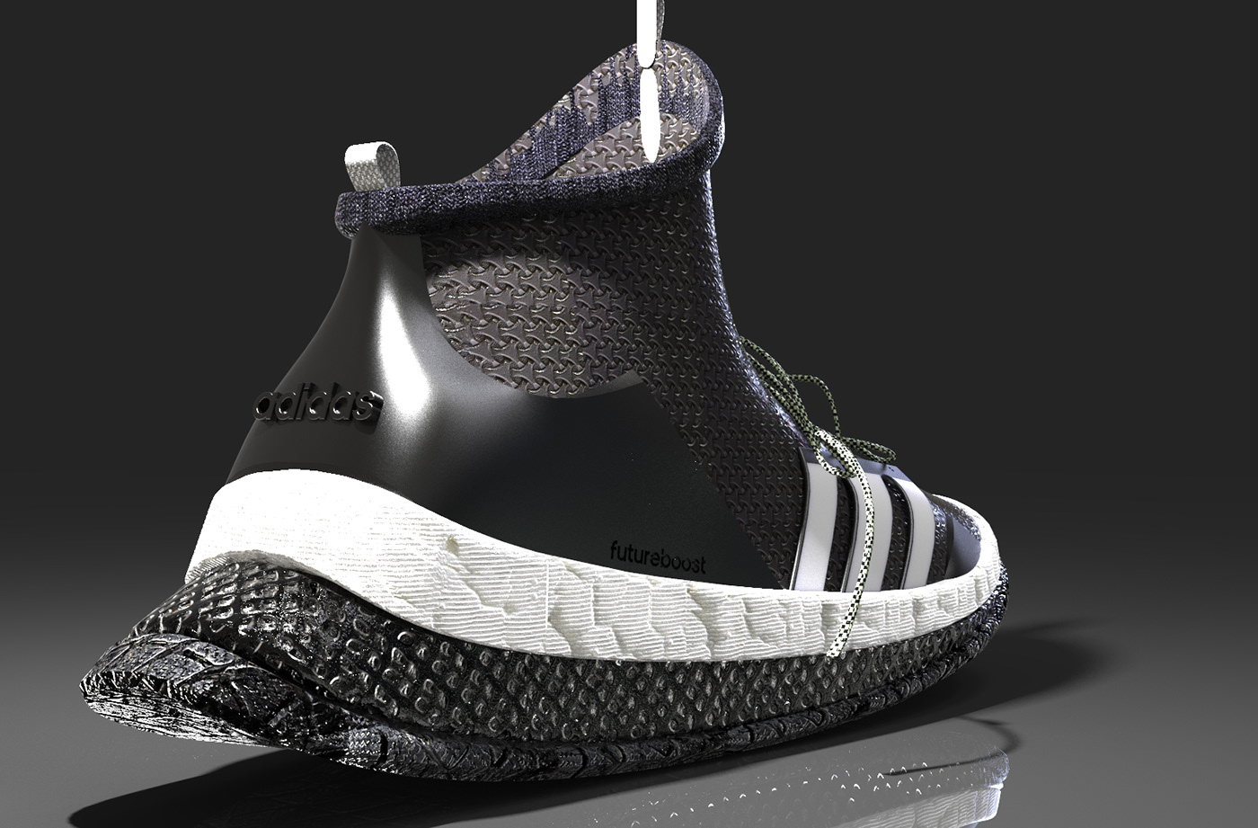 Sneaker Design shoes industrial design  product design  3D model digital rendering concept design