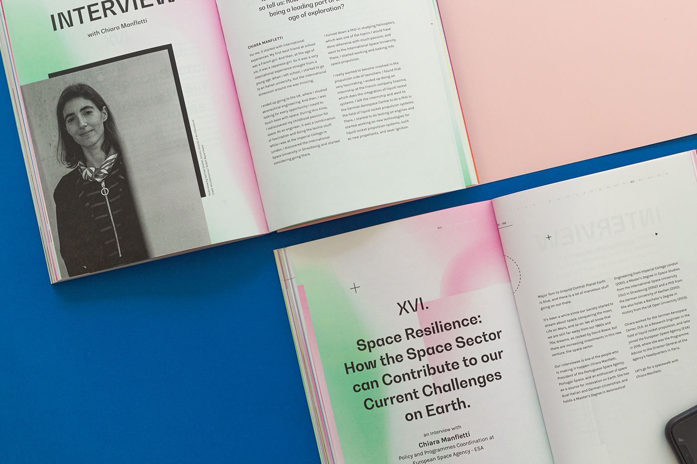 book editorial gradient Layout report