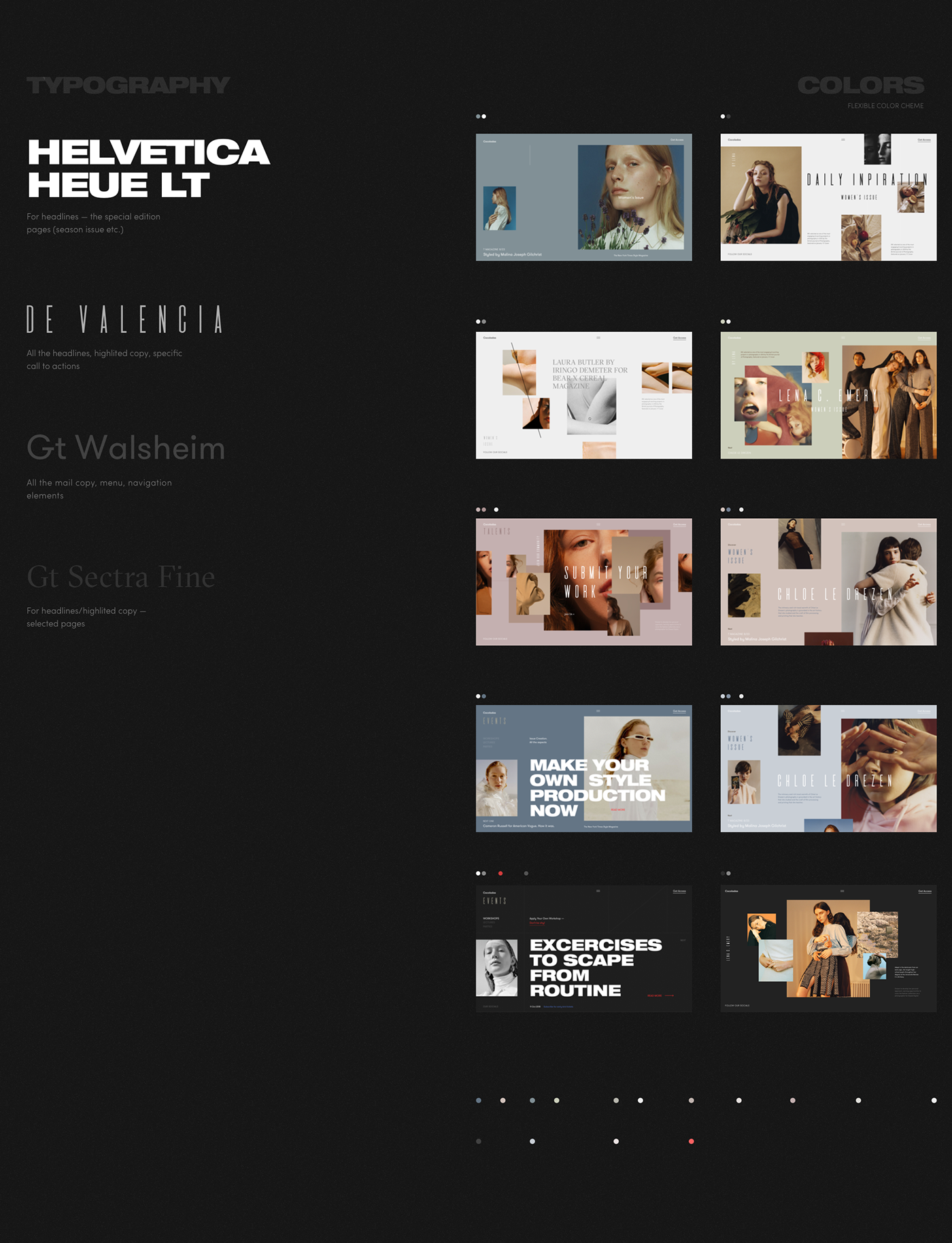 Web Website Blog editorail Interface desktop digital Fashion  typography   Photography 