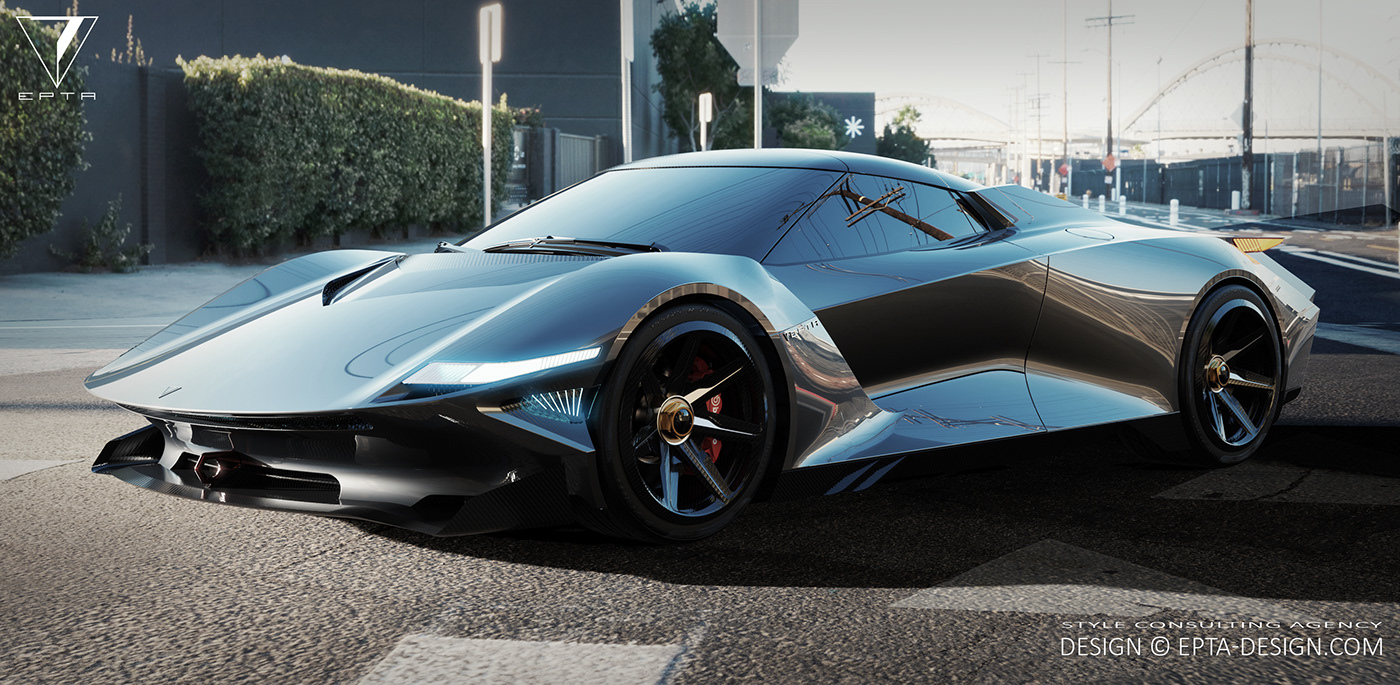 3D art car design designagency digital Style supercar transportation vision