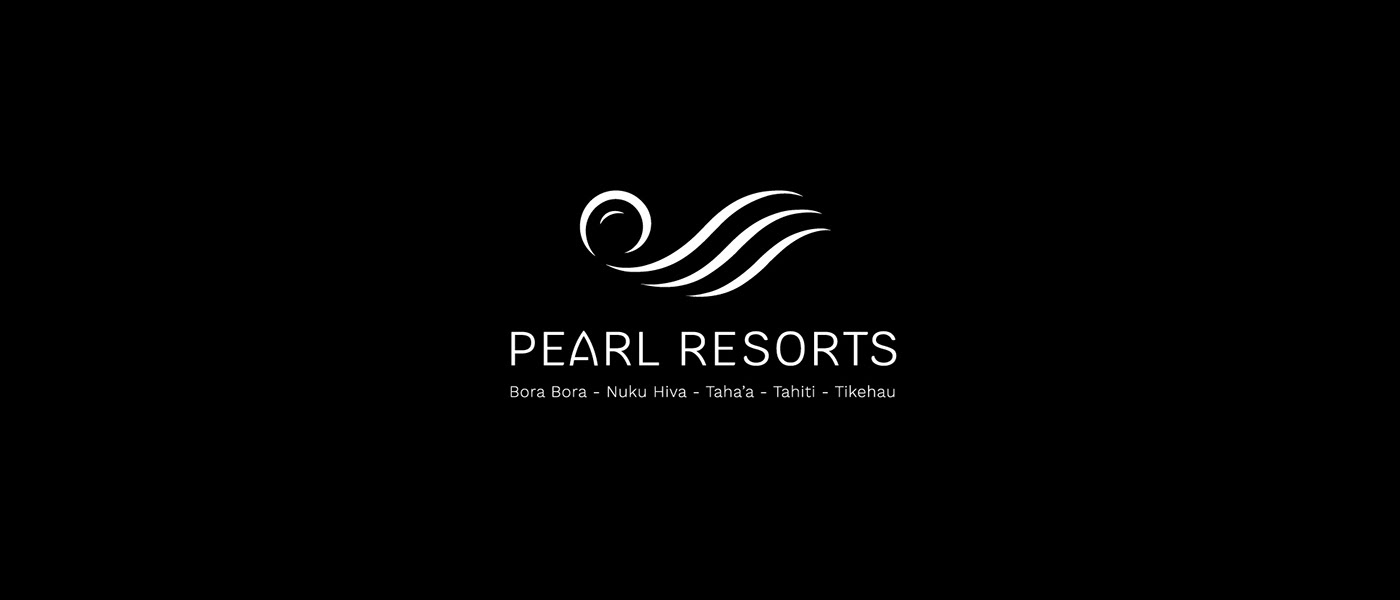 branding  direction artistique graphic design  graphisme hotel identity Logotype pearl resorts polynésie tahiti