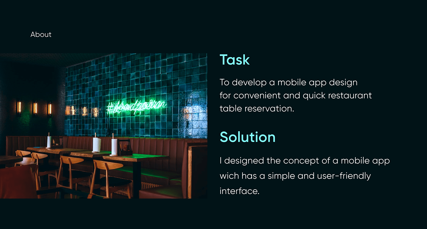 app Booking Interface ios mobile reservation restaurant table UI ux