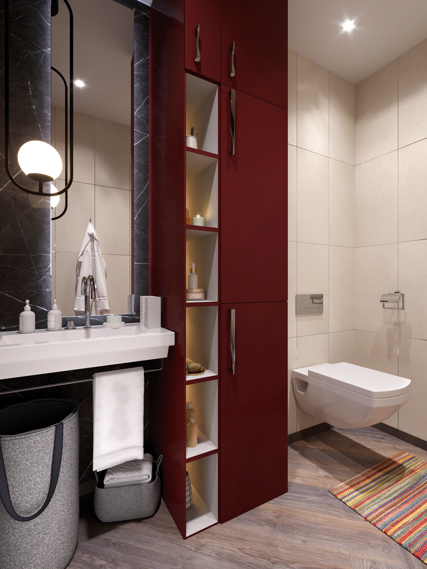 3D 3ds max bathroom CGI corona Interior interior design  Render visualization wc