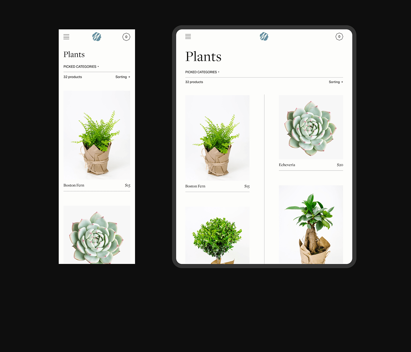 branding  decor graphic design  identity Logo Design online store plants Store Concept UI/UX Website