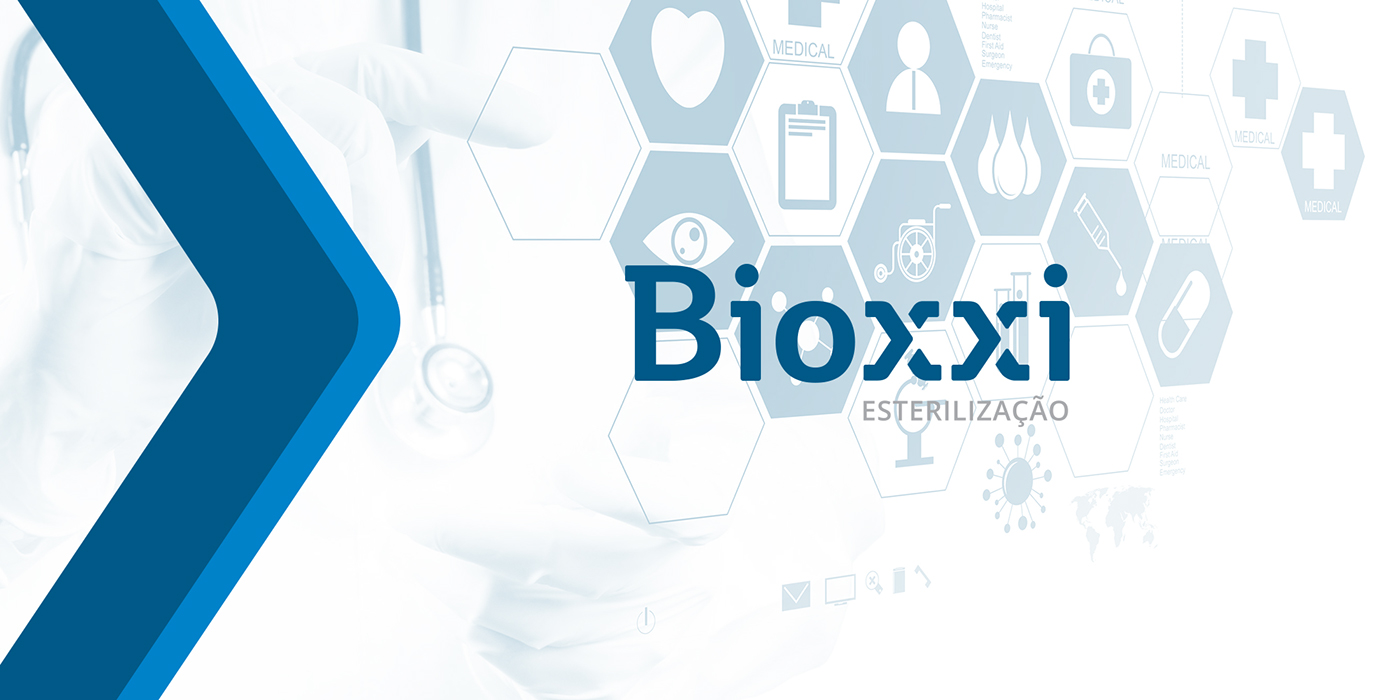 Adobe Portfolio bioxxi arrow blue clean lettering hospital
