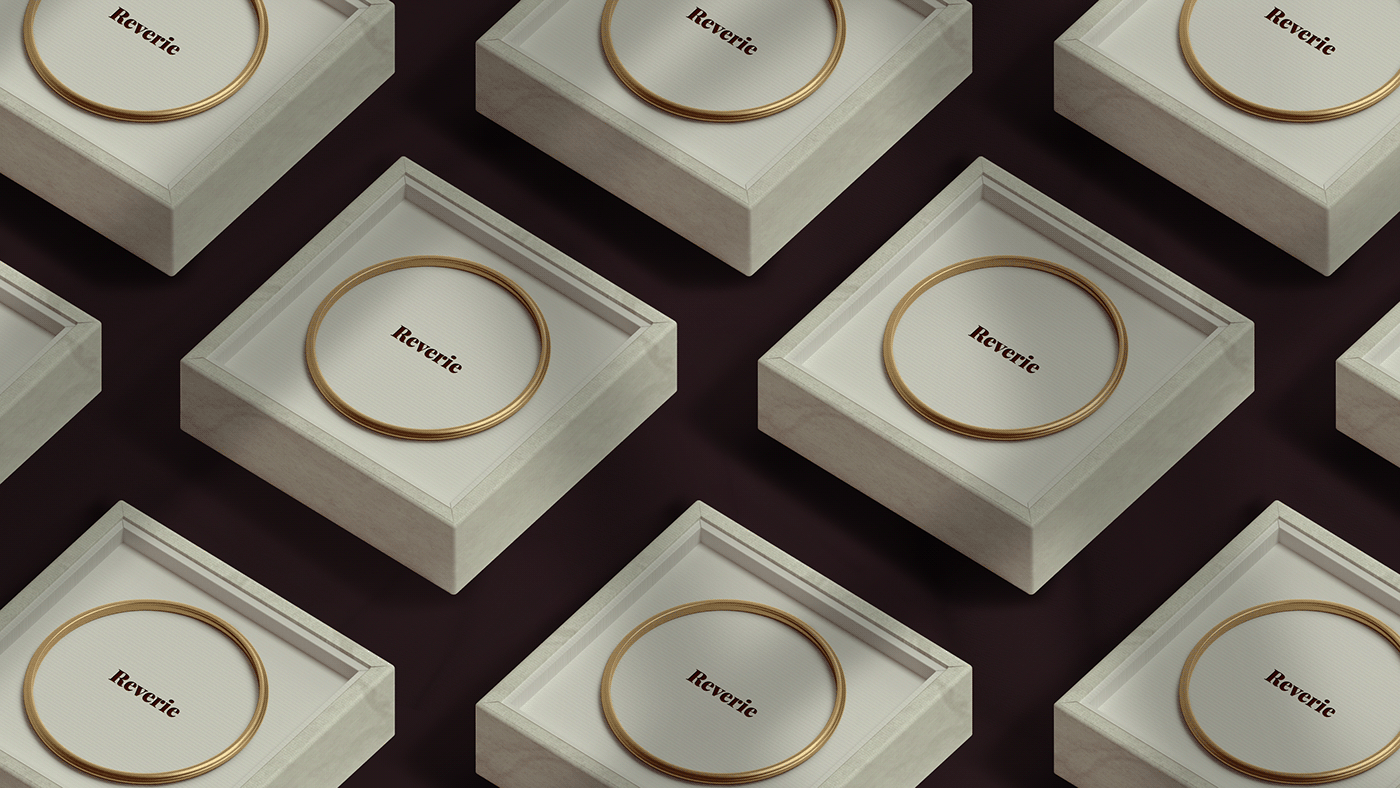 branding  diamond  Fashion  jewelry minimal Packaging Reverie store Typeface typography  