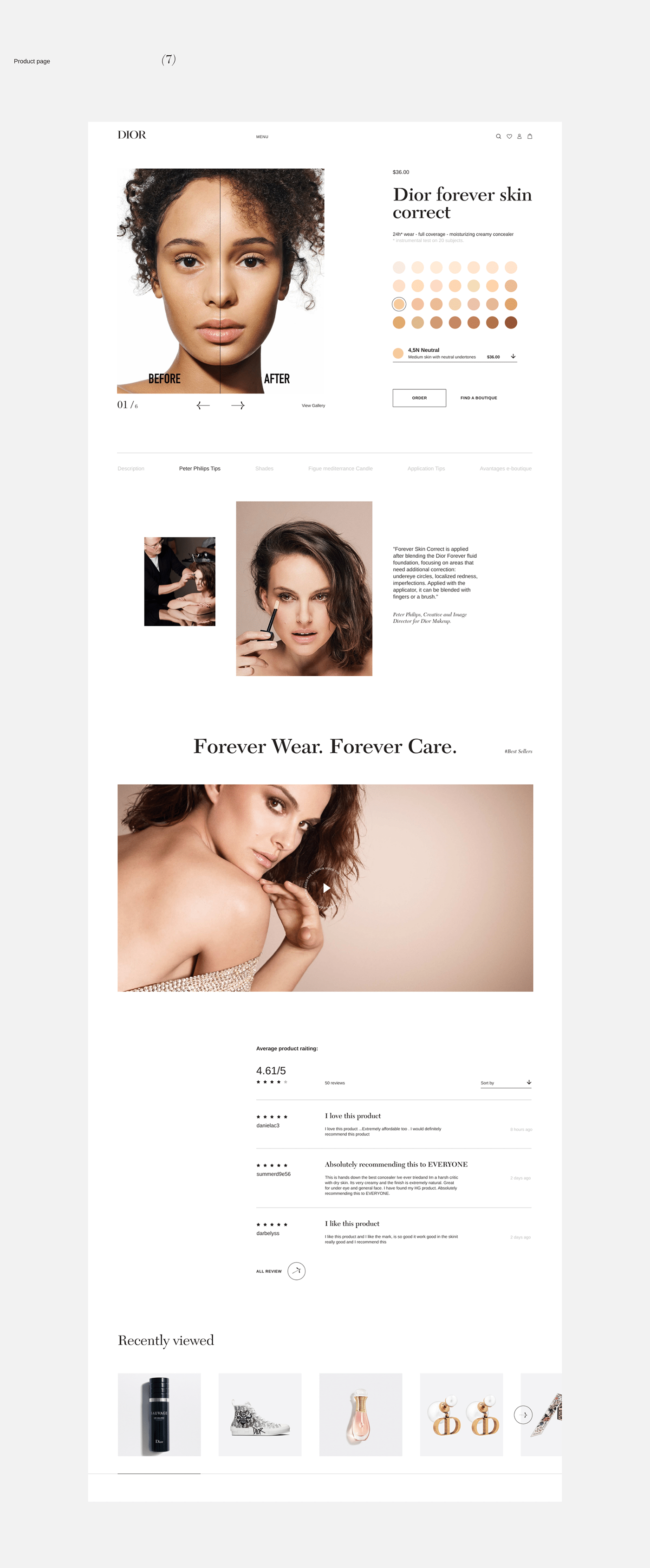 e-commerce e-shop Fashion  Minimalism redesign store ux/ui Webdesign online store
