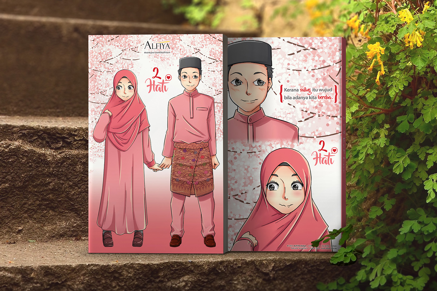 hijab muslimah couple book cover