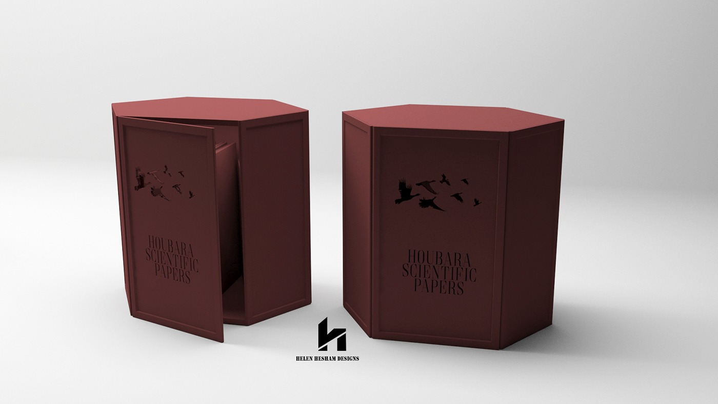 3dmax books box design dubai Houbara Interior maket model vray