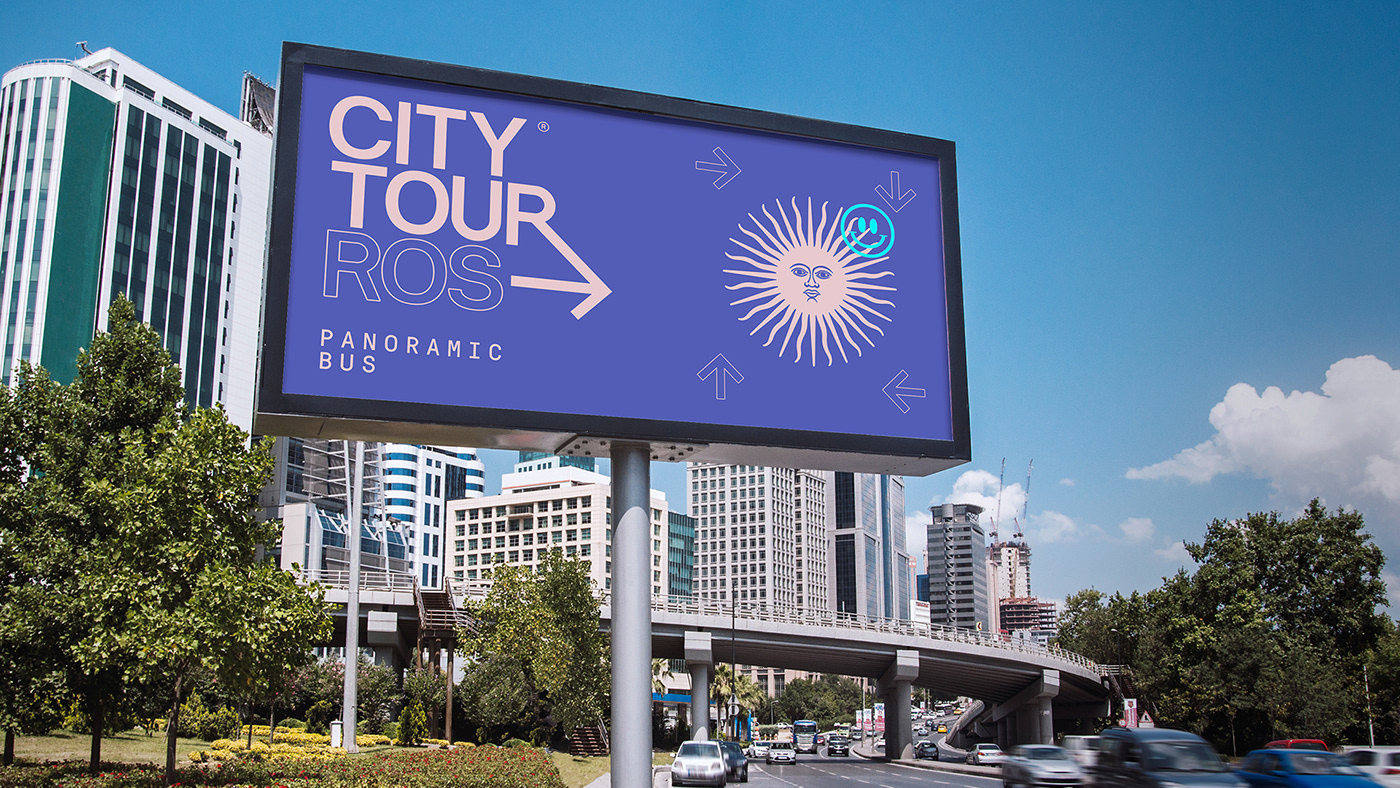 argentina brand branding  City Tour design identity logo rosario Sun tourism