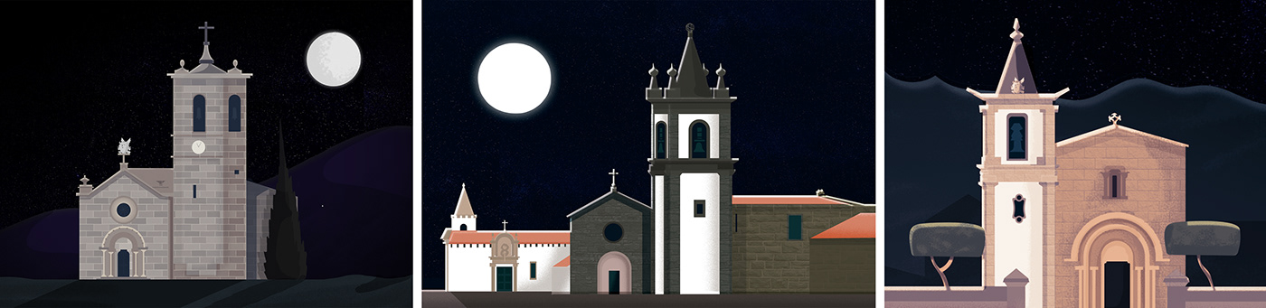 aftereffects animation  art church city history ILLUSTRATION  museum Portugal religion