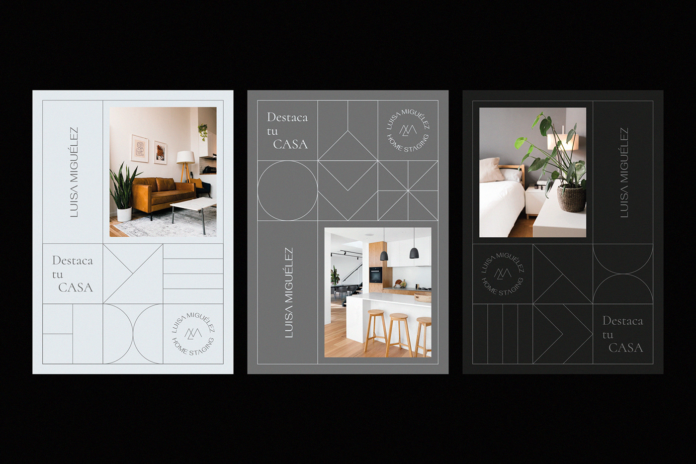 branding  minimal graphic design  marcas home interior design  santander Black&white White lines