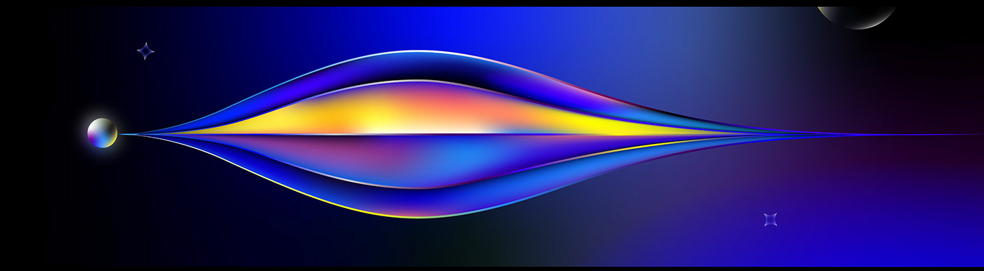2D Animation abstract adventure blue blur curcle gradient inspiring Show yandex