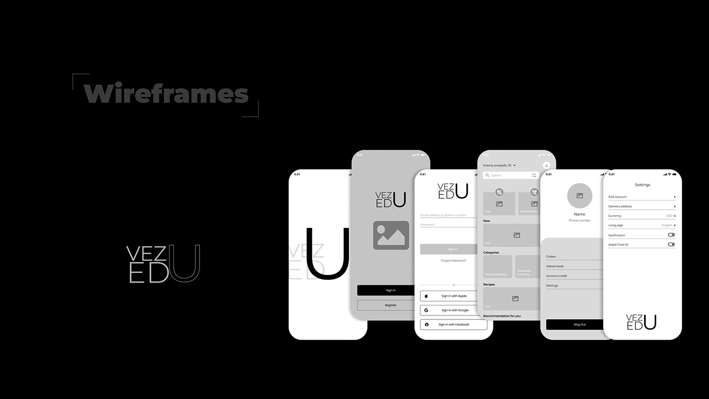 Mobile app UI/UX Figma user interface ui design app ios Food  product delivery