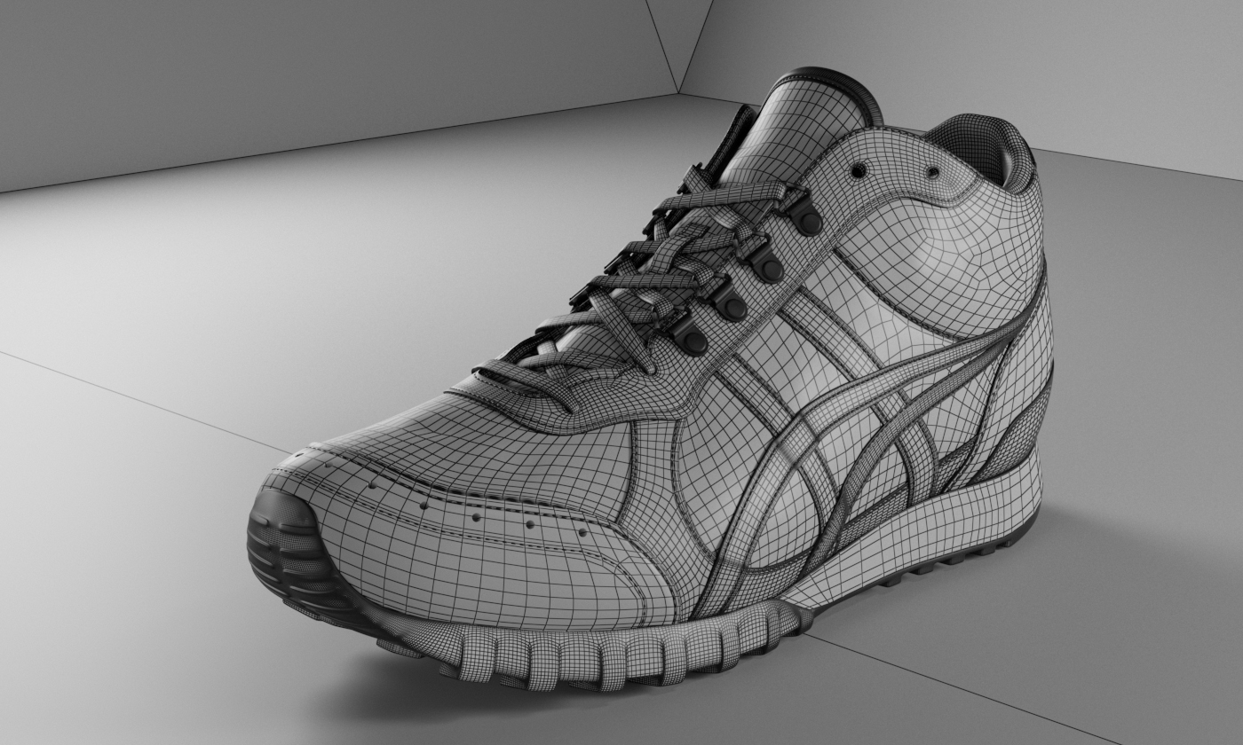 sneaker CGI Nike REBOOK adidas shoe 3D Realism shoes