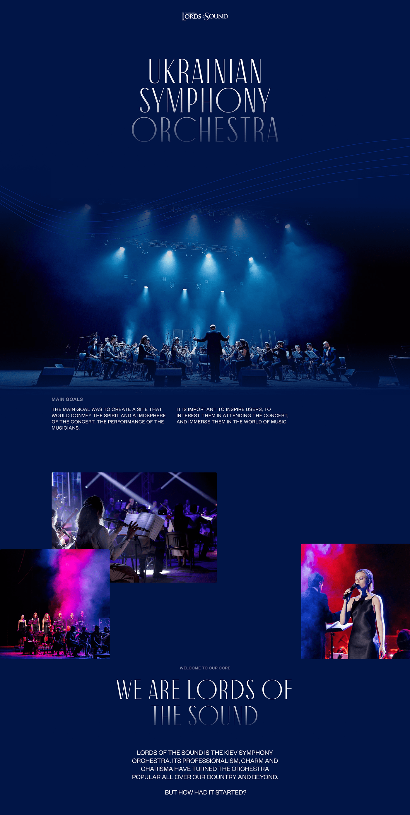 animation  concert identity mobile orchestra symphony UI/UX user interface Web Design  Website