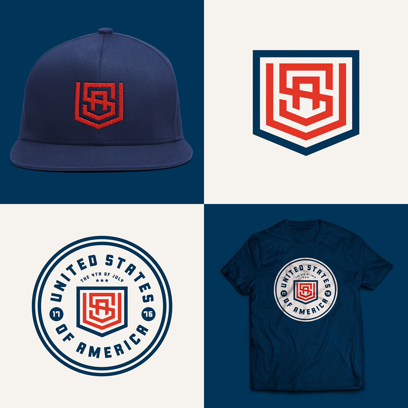 america brand identity branding  Clothing hat Hats logo logos united state usa