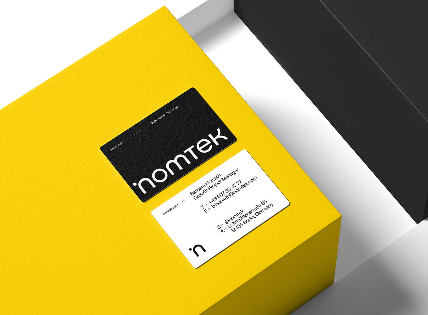 Business card deisgn for Nomtek