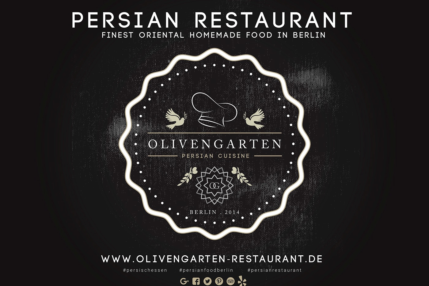 Corporate Identity Corporate Design Restaurant Olivengarten UI/UX Design Web Design  Responsive Design