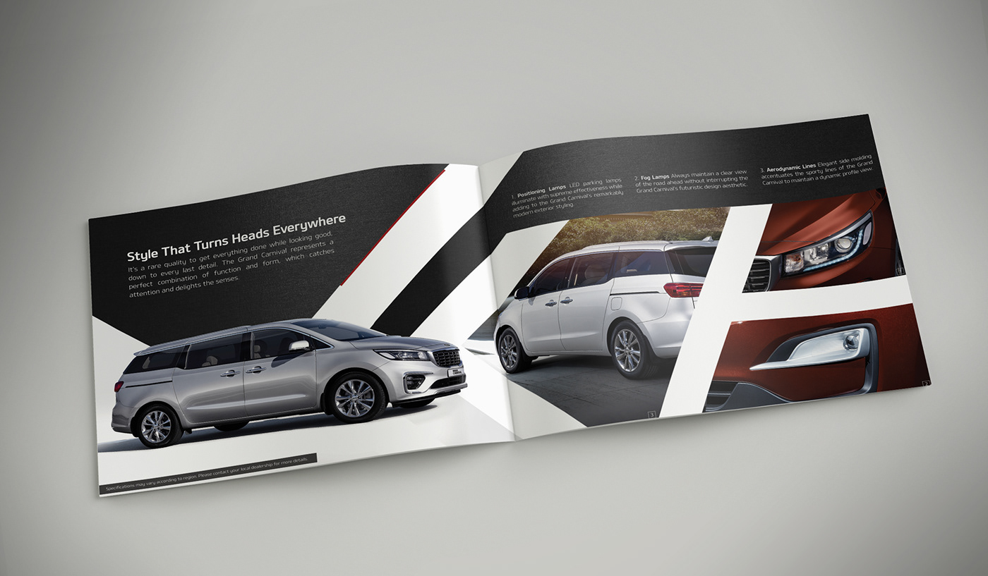 brochure Layout graphicdesign car kia