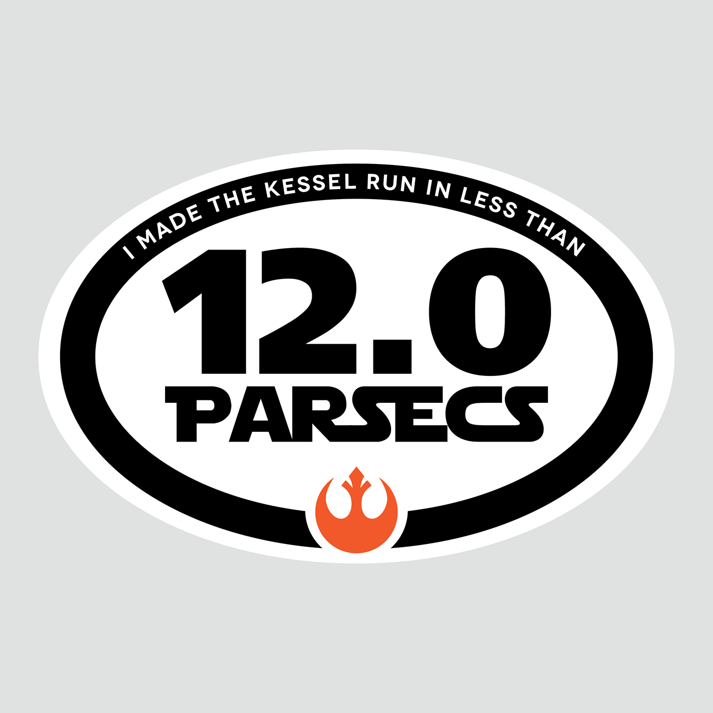 13.1 Auto decal Han Solo kessel run Marathon millennium falcon star wars sticker