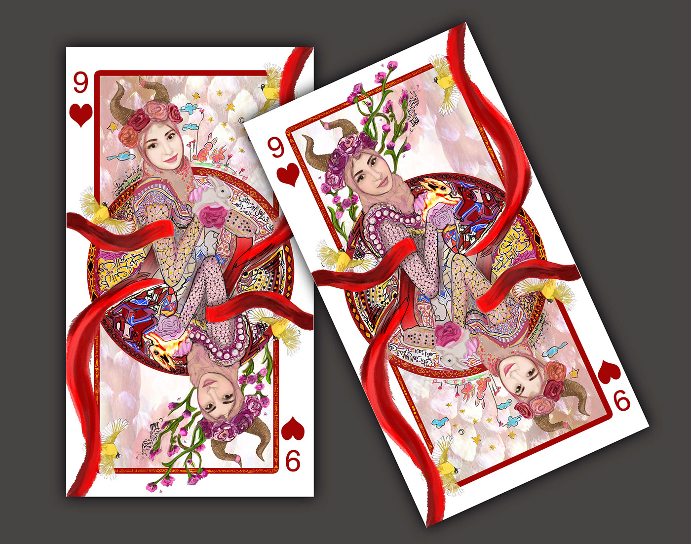 capricorn zodiac signs January 9 Weaver Finch rabbit Playing Cards