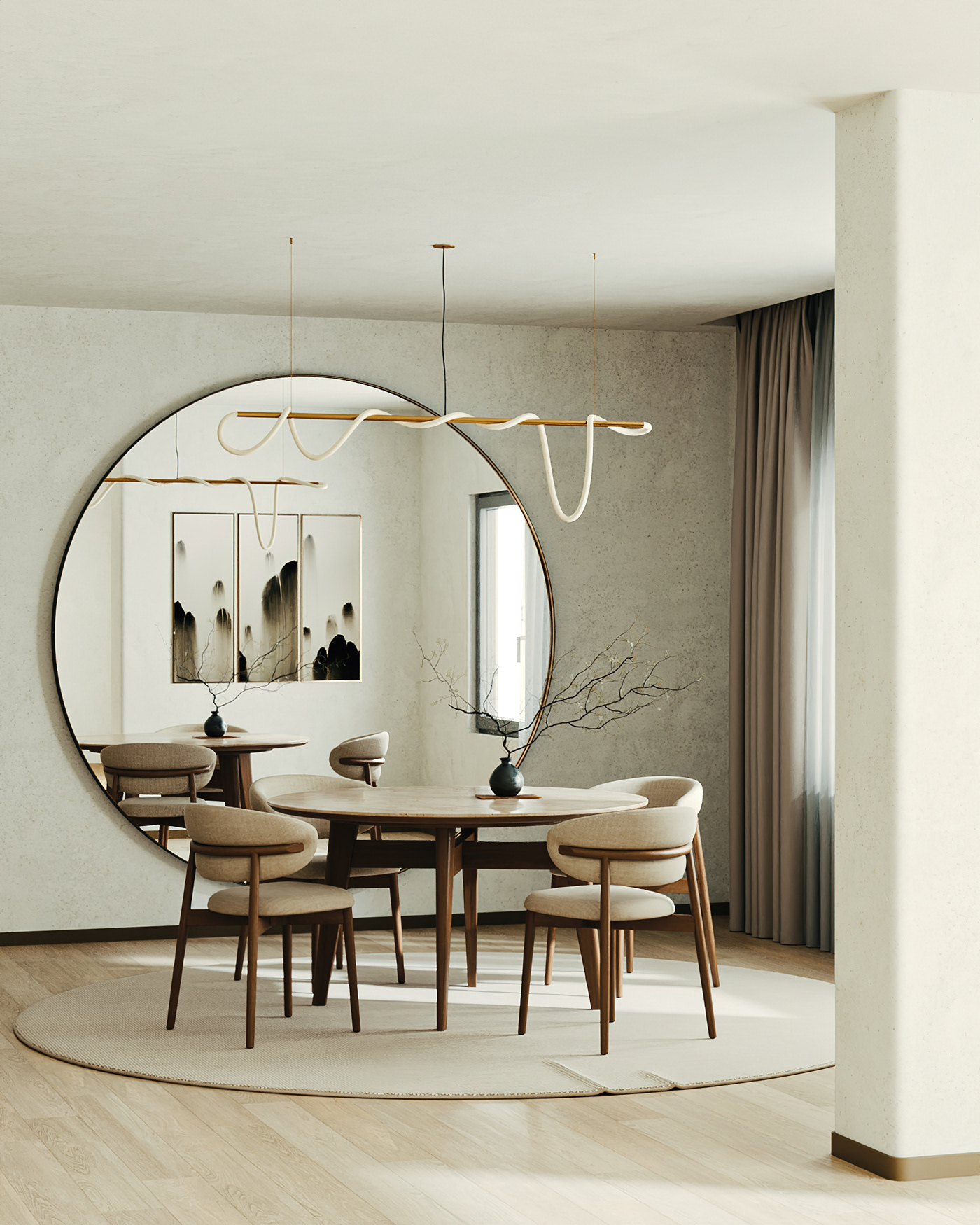 interior design  archviz archvizartist architecture 3DArtist rendering 3dsmax corona render  dining room home decor