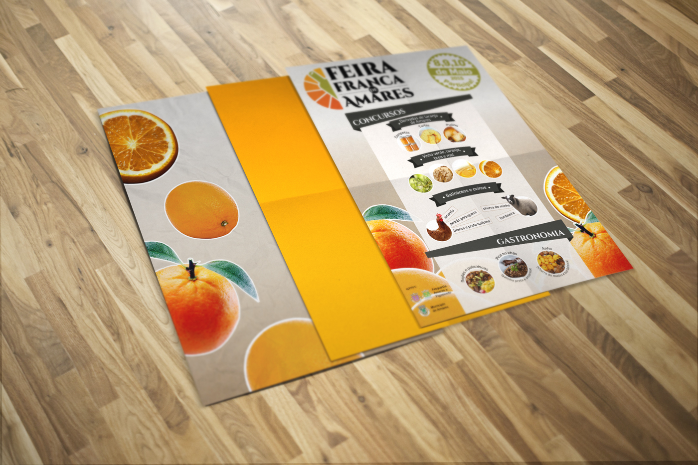 amares Feira Franca pimentel publicidade design gráfico cartaz mupie flyer desdobrável print Logotipo Logotype