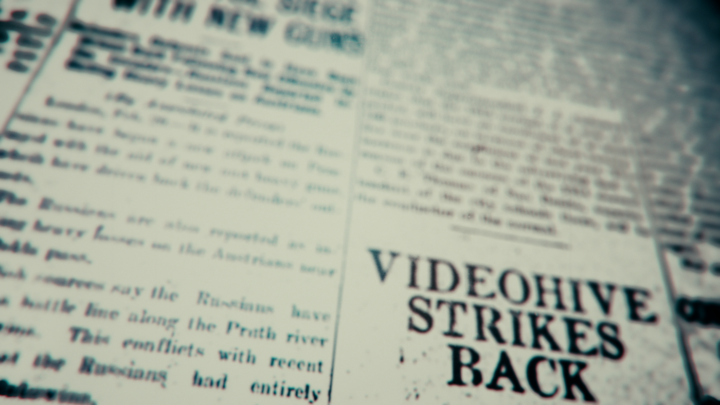 after effects template videohive newspaper opener motion graphics 