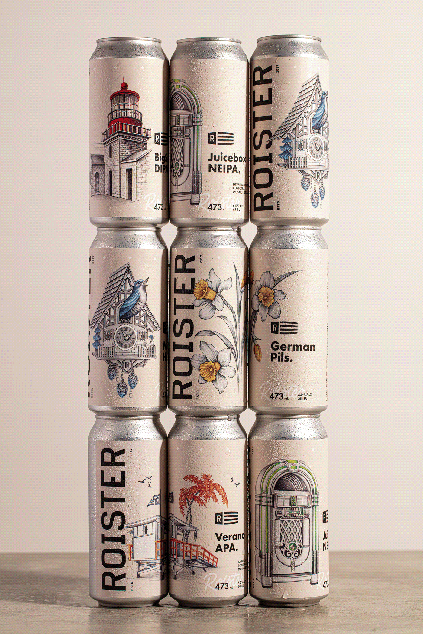 beer Label Packaging packaging design graphic design  ILLUSTRATION  Drawing  craft embalagem beer can