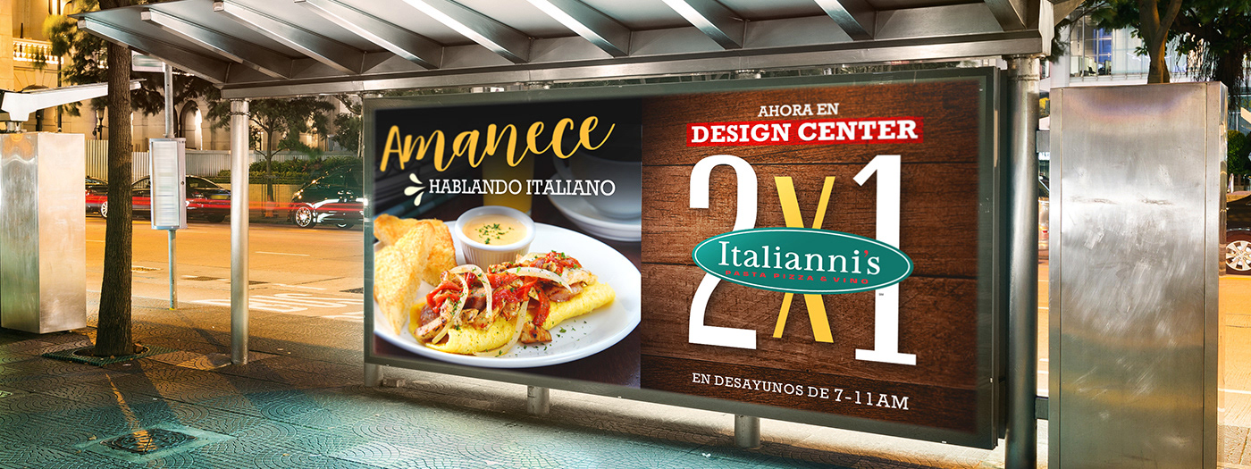 Advertising  restaurant Promotion breakfast Billboards Food  Photography  art direction  graphic design 