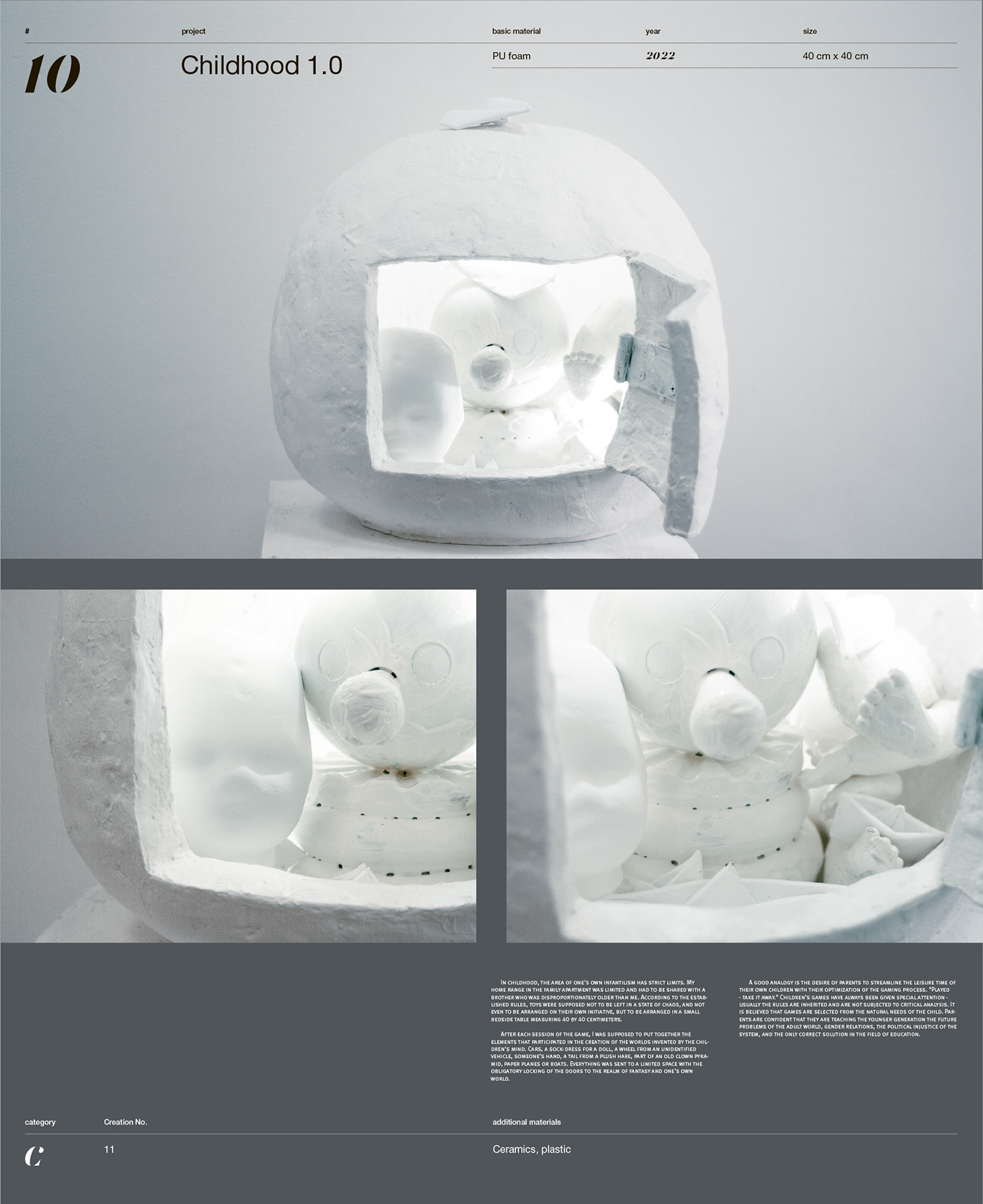 art ceramica ceramics  concept art Exhibition  hand crafted installation interior object made sculpture