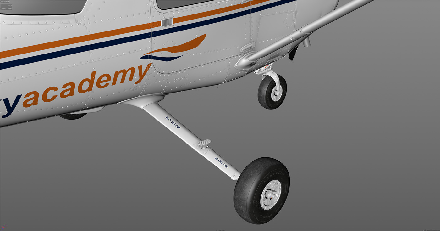 modeling c4d Aircraft plane airplane Hardcore texturing aviation Flying mechanical