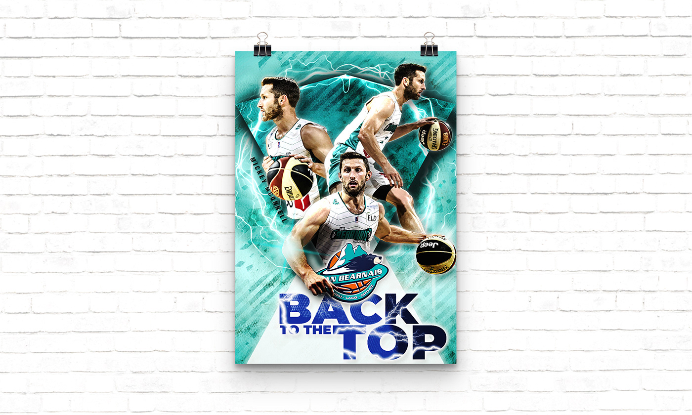 Advertising  affiche basketball communication visuelle design design graphique flyer marketing   sports Sports Design