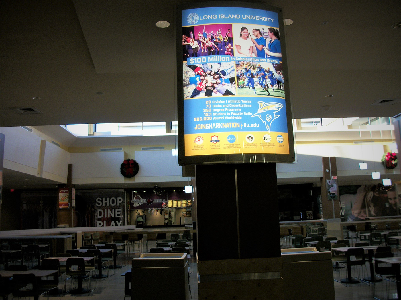 brand campaign lirr liu shopping mall