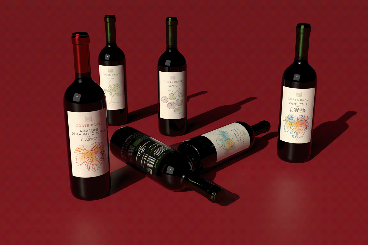 black italian wine Packaging red Red wine valpolicella wine wine label
