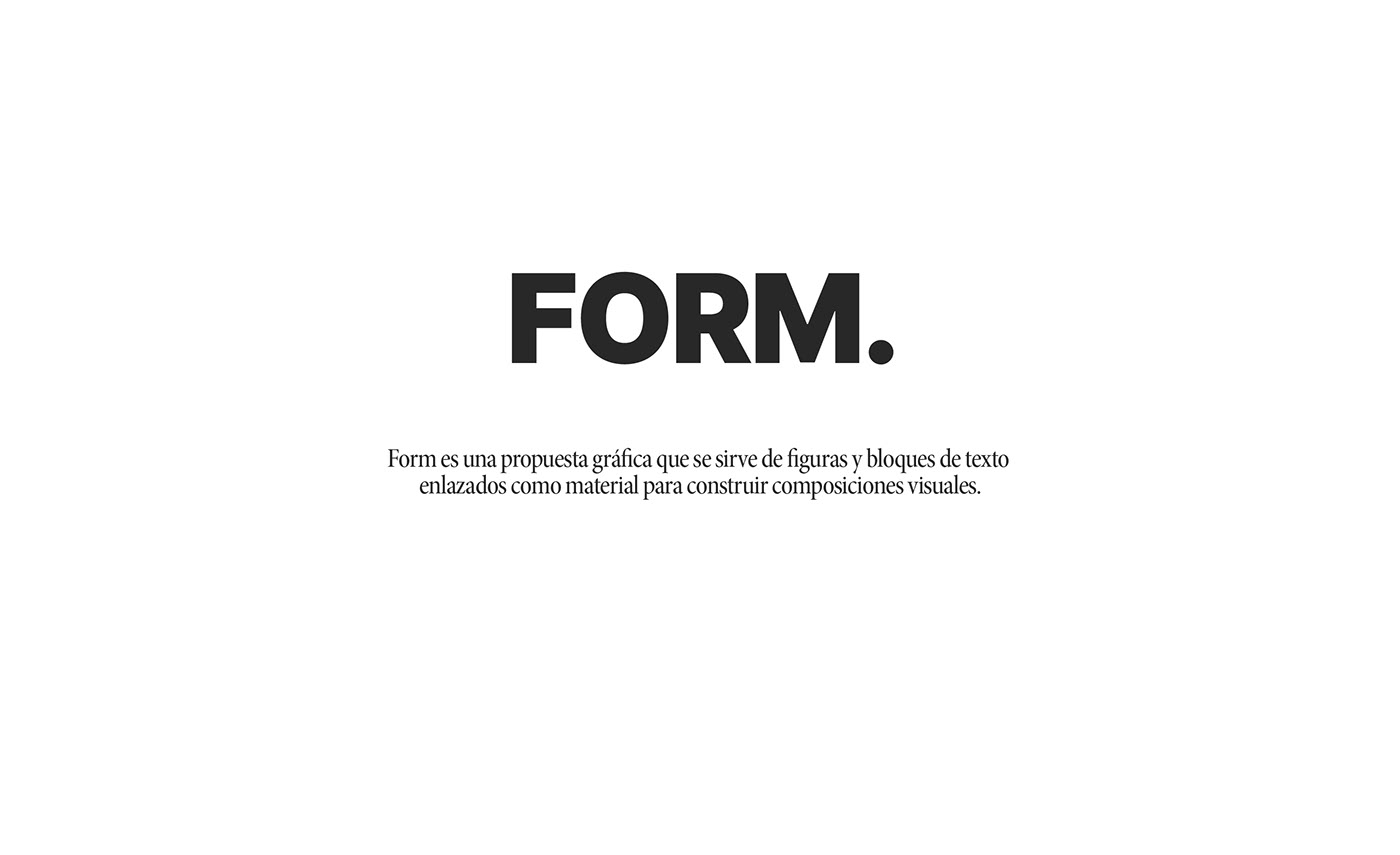 Form design idea #376: Form. A visual experiment.