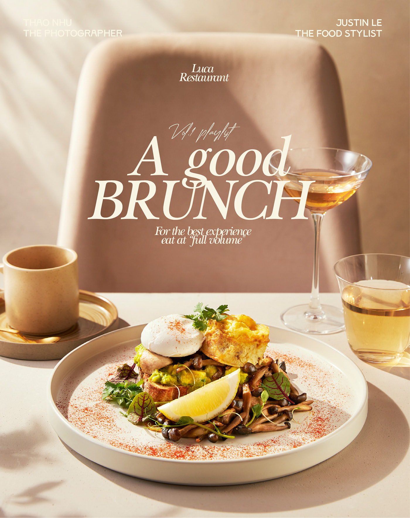 restaurant editorial brunch food photography drink wine dining