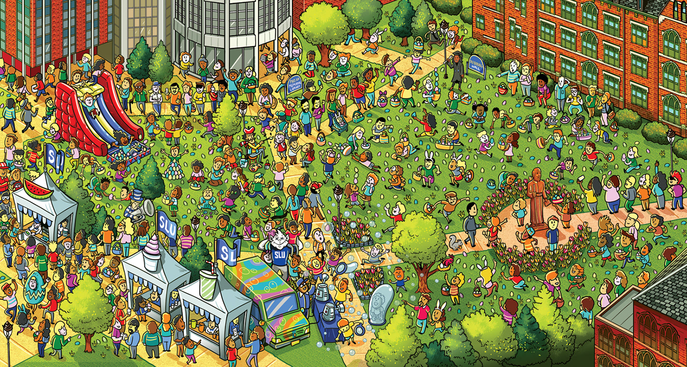 calendar campus Pixel art search and find seek and find Students University where is waldo Where Is Wally saint louis